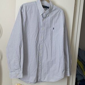 Men's Blue Checkered Shirt